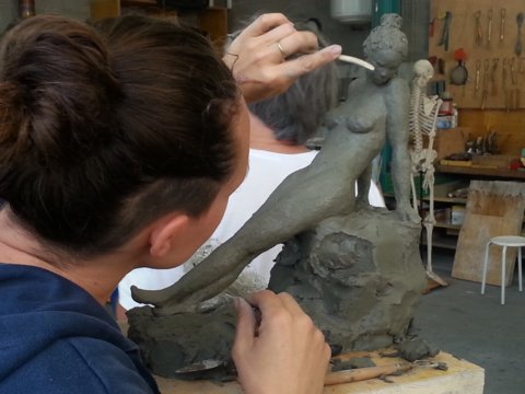 Aktmodellieren in Peccia